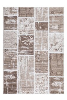 Vintage Patchwork exclusief vloerkleed of karpet Agila Beige