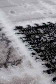 Patchwork exclusief vloerkleed of karpet Agila Grijs