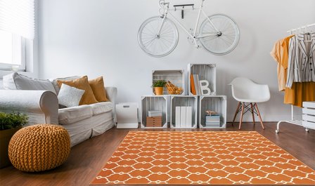Vloerkleden en tapijten orange Paros
