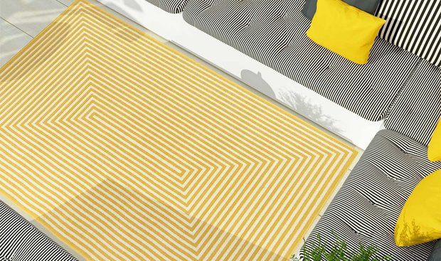 Harde ring Infrarood Tegen de wil Modern geel vloerkleed met strepen kopen | Vloerkleed - Vloerkleed kopen  voor elk vertrek ? | Vloerkleedexclusief